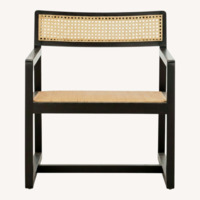 Lula Black Accent Cane Chairs