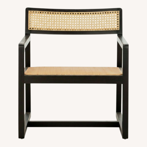 Used Lula Black Accent Cane Chairs for sale on AptDeco