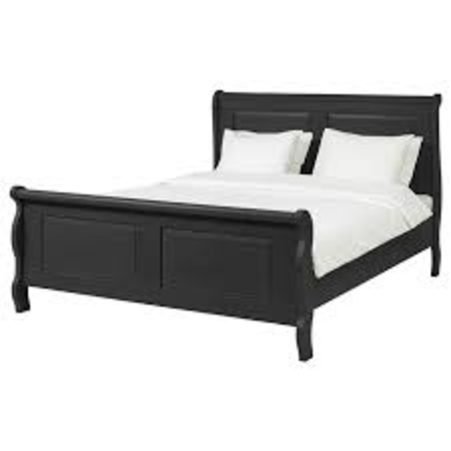 IKEA HASSELVIKA Dark Brown Wood Queen Bed - image-4