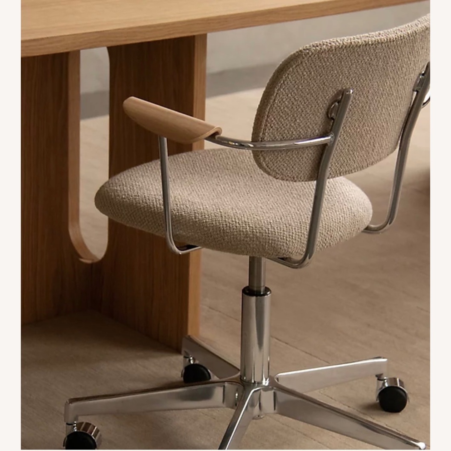 Audo Copenhagen Natural Fabric Office Chair - image-2
