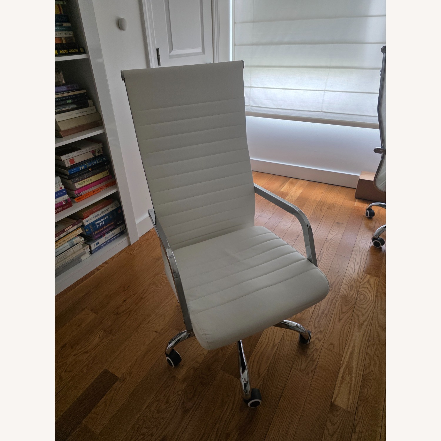 Modway Finesse White Leather Office Chairs - image-3