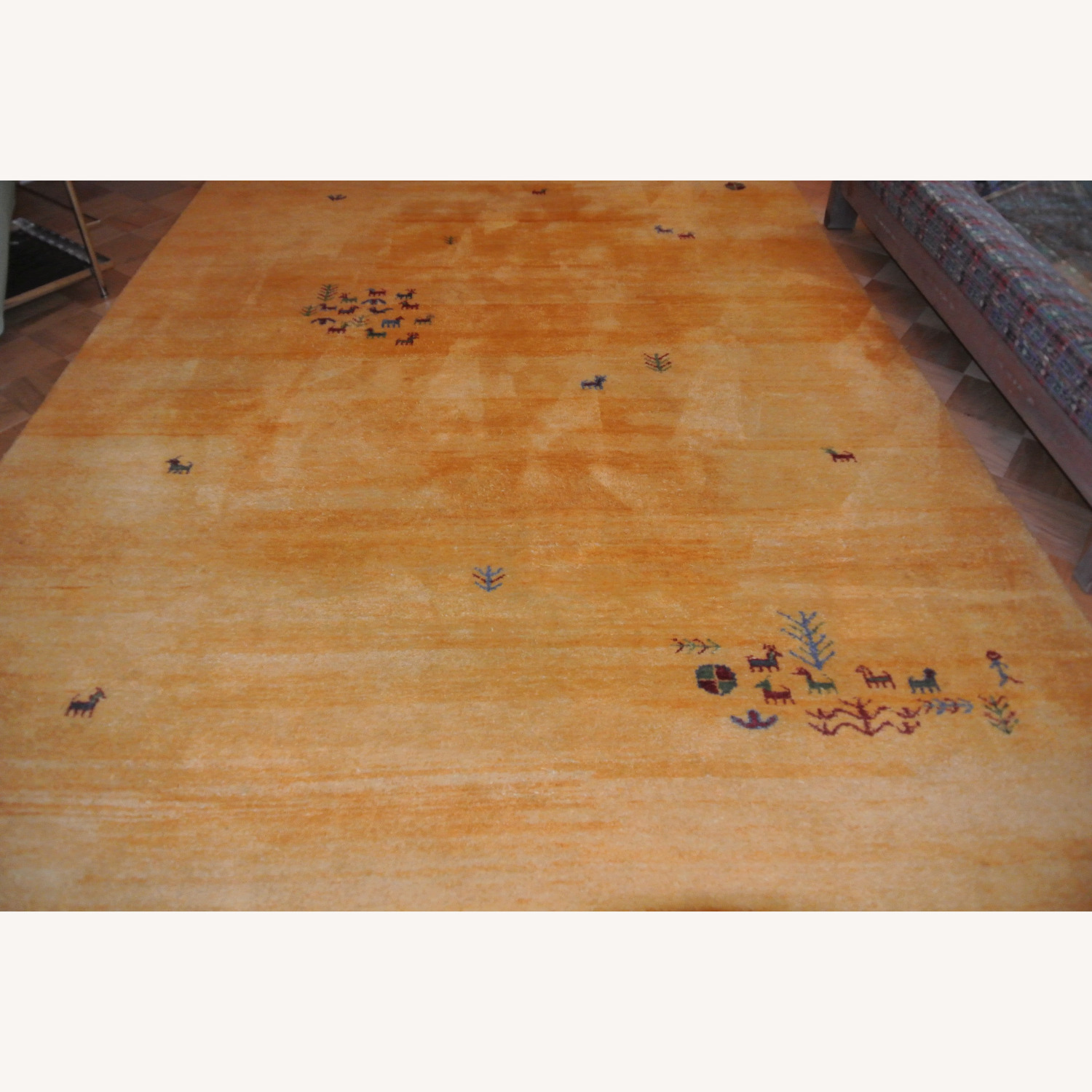 Brink & Campman Yellow Wool Area Rug 8.5' x 11.4' - image-1