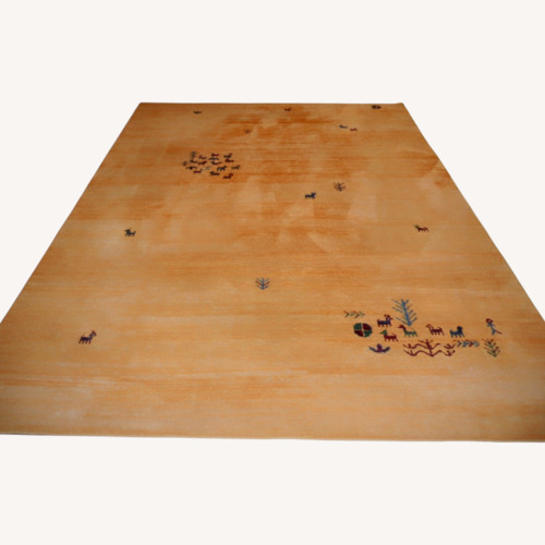 Used Brink & Campman Yellow Wool Area Rug 8.5' x 11.4' for sale on AptDeco