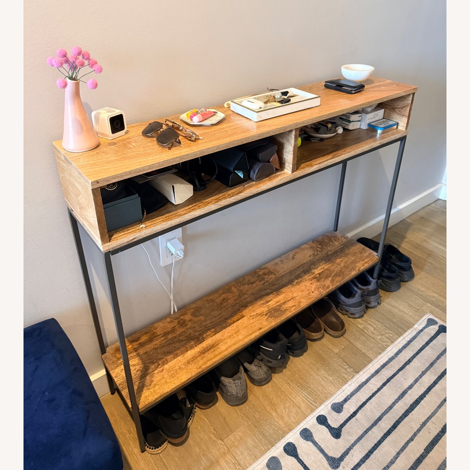 West Elm Skinny Console Industrial Storage - image-1