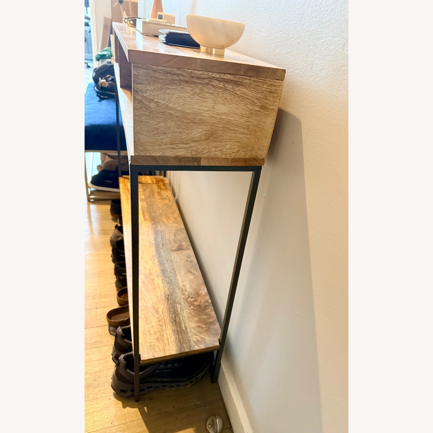 West Elm Skinny Console Industrial Storage - image-3