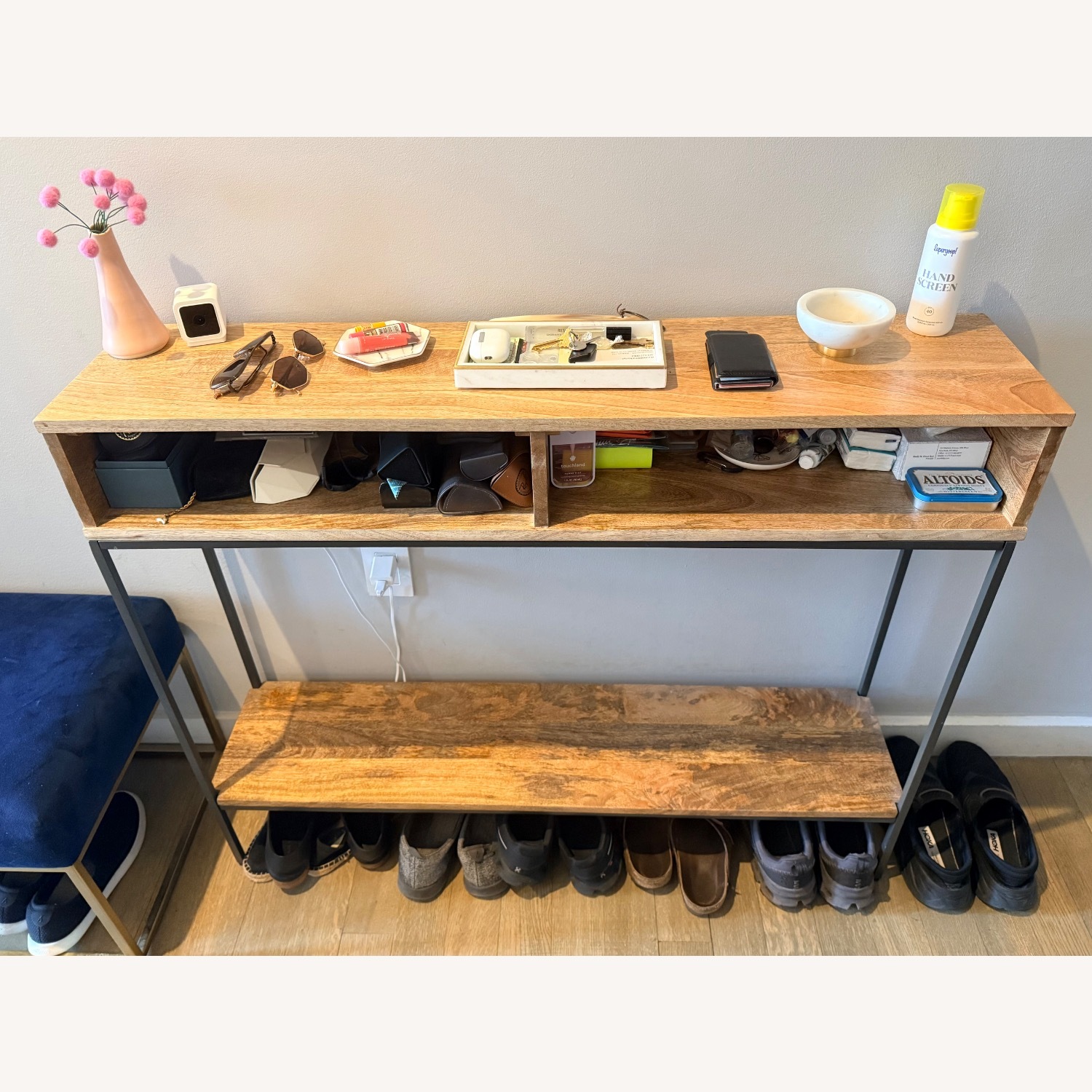 West Elm Skinny Console Industrial Storage - image-2