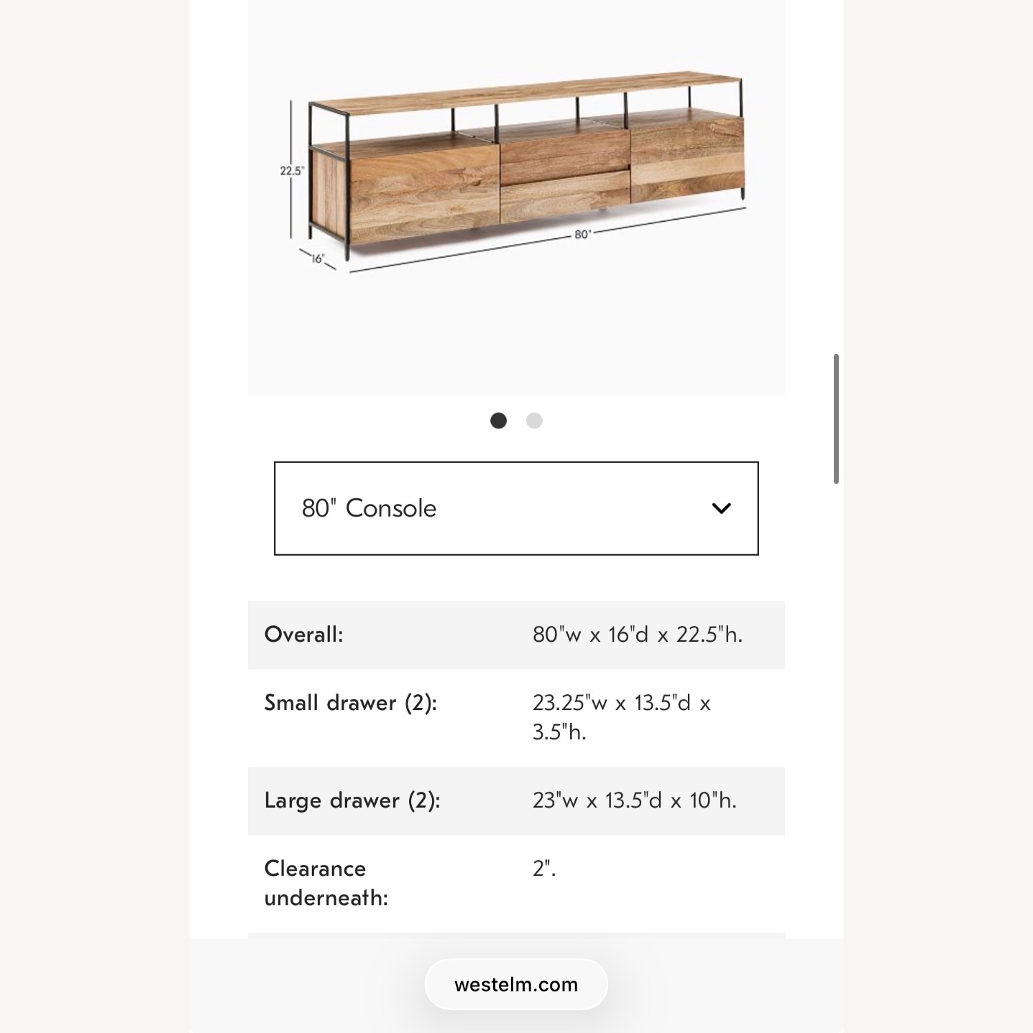 West Elm Industrial Storage Wood Media Storage - image-7