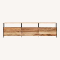 West Elm Industrial Storage Wood Media Storage