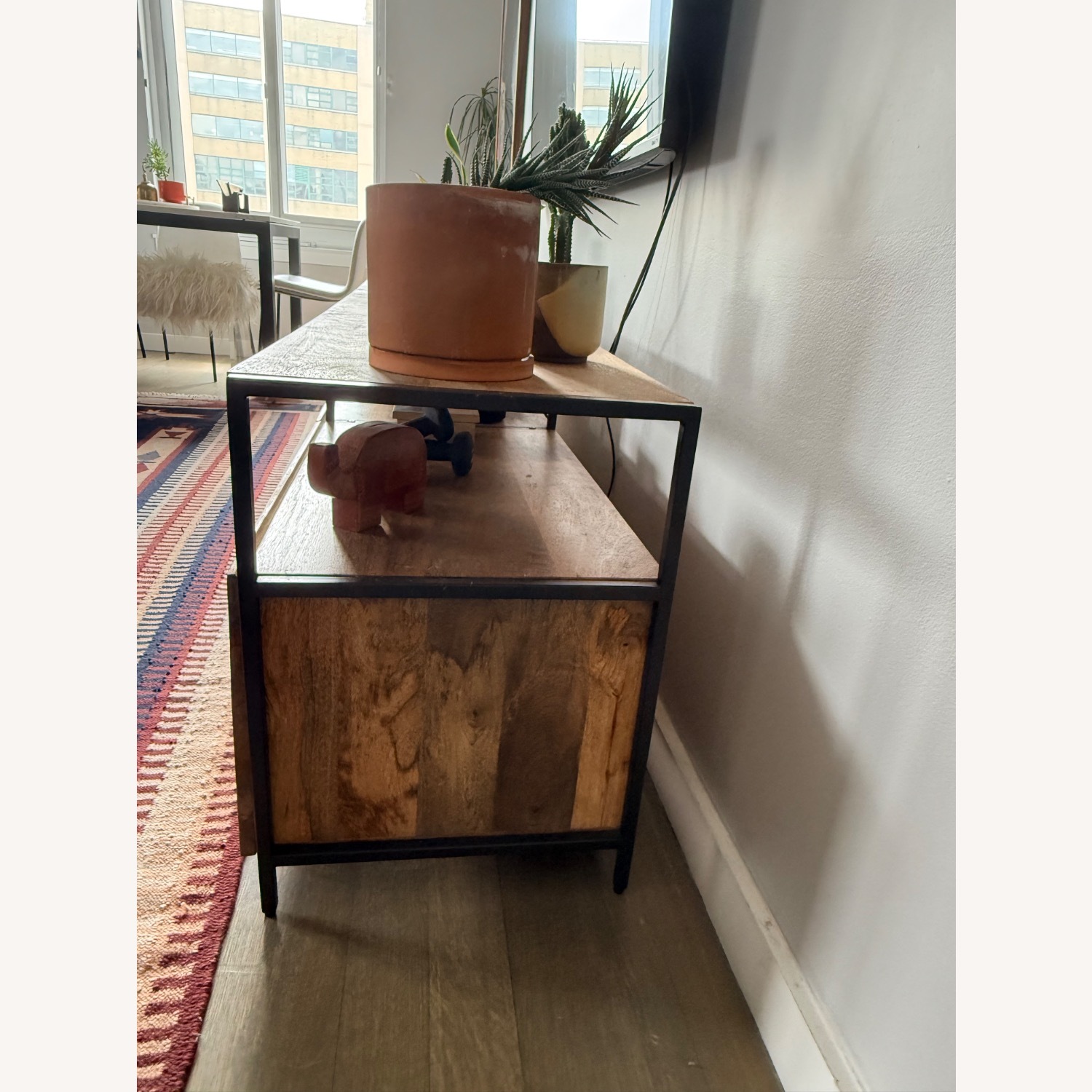 West Elm Industrial Storage Wood Media Storage - image-3