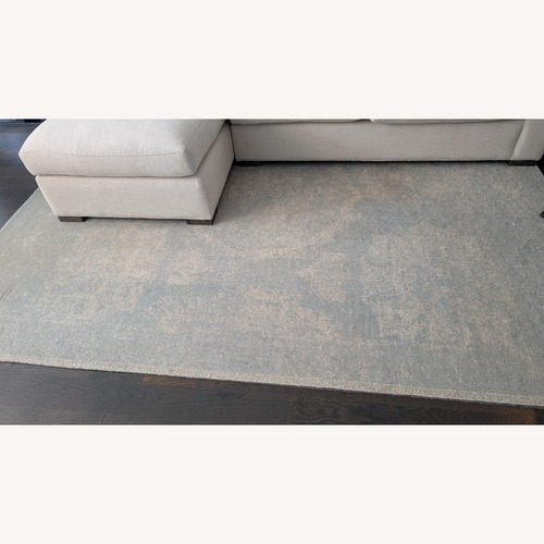 Used Pottery Barn Barret Printed Wool Area Rug 8' x 10' for sale on AptDeco