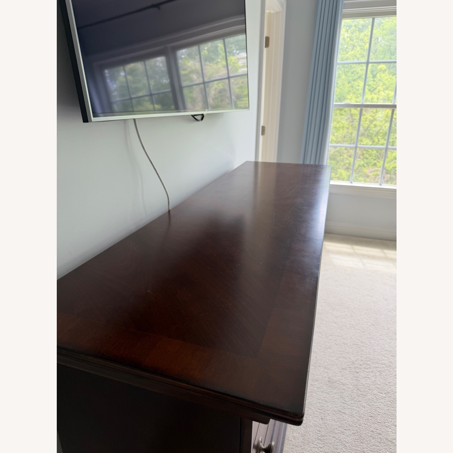 Dark Brown Wood Dresser - image-3
