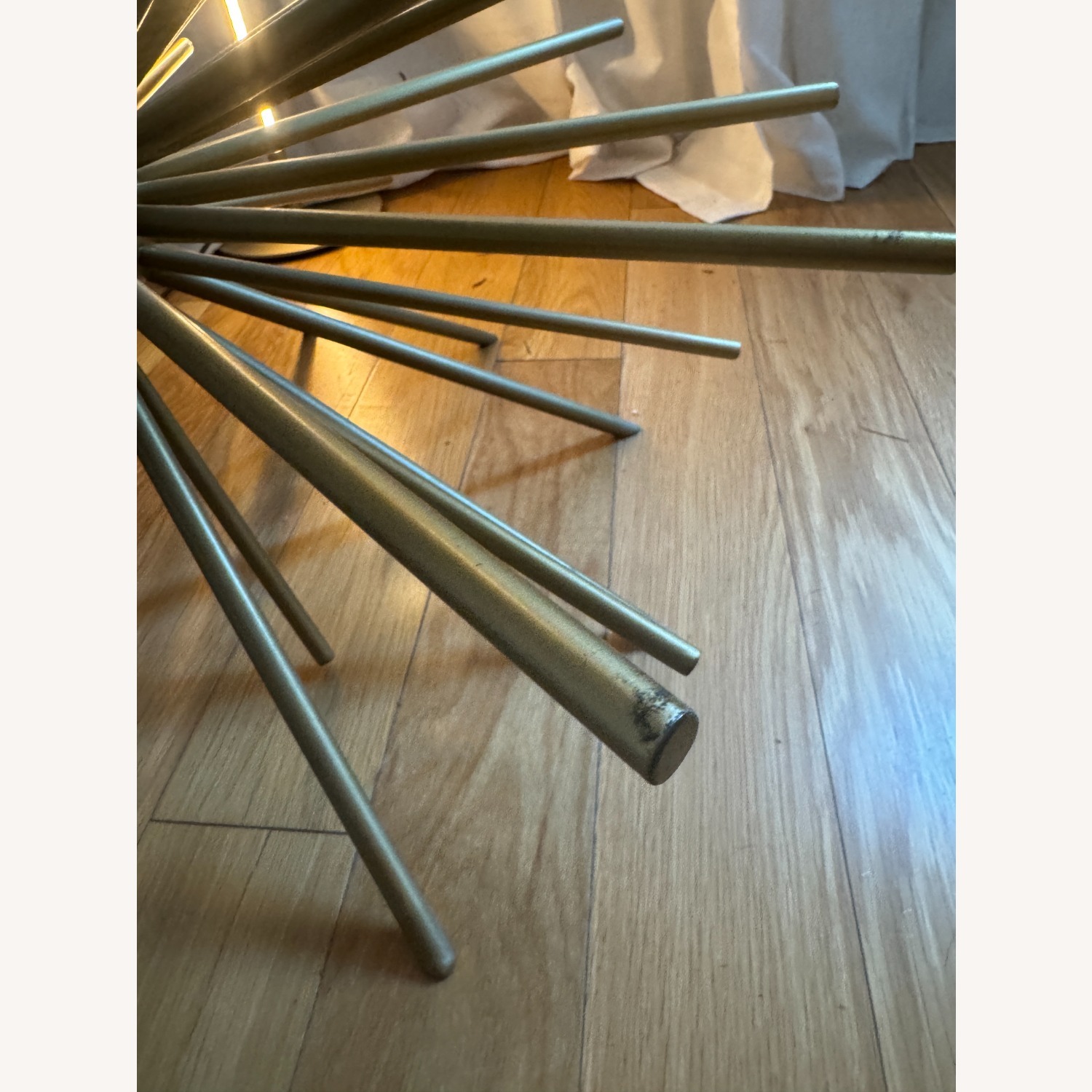 West Elm Gold Glass Coffee Table - image-11
