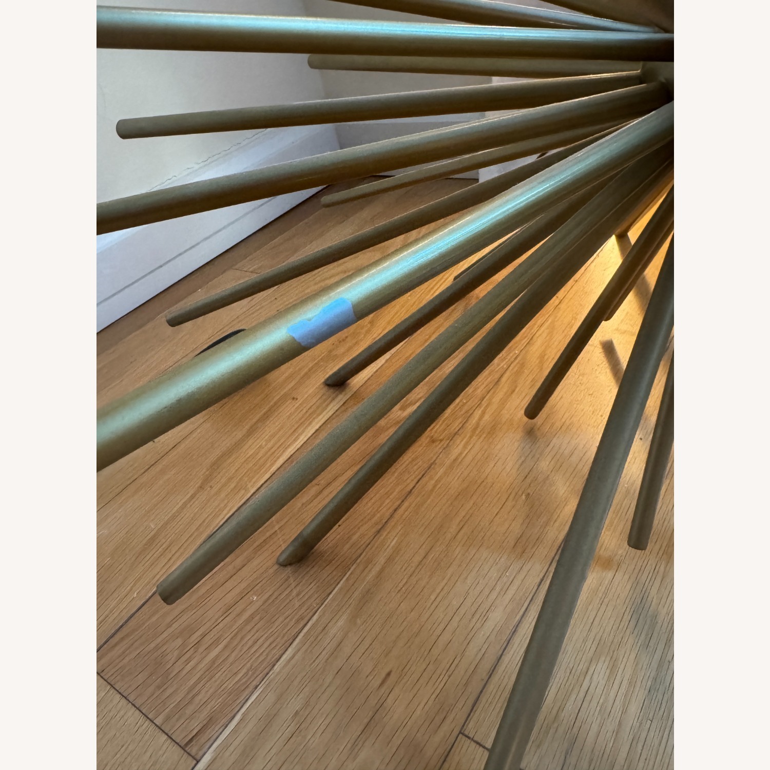West Elm Gold Glass Coffee Table - image-10