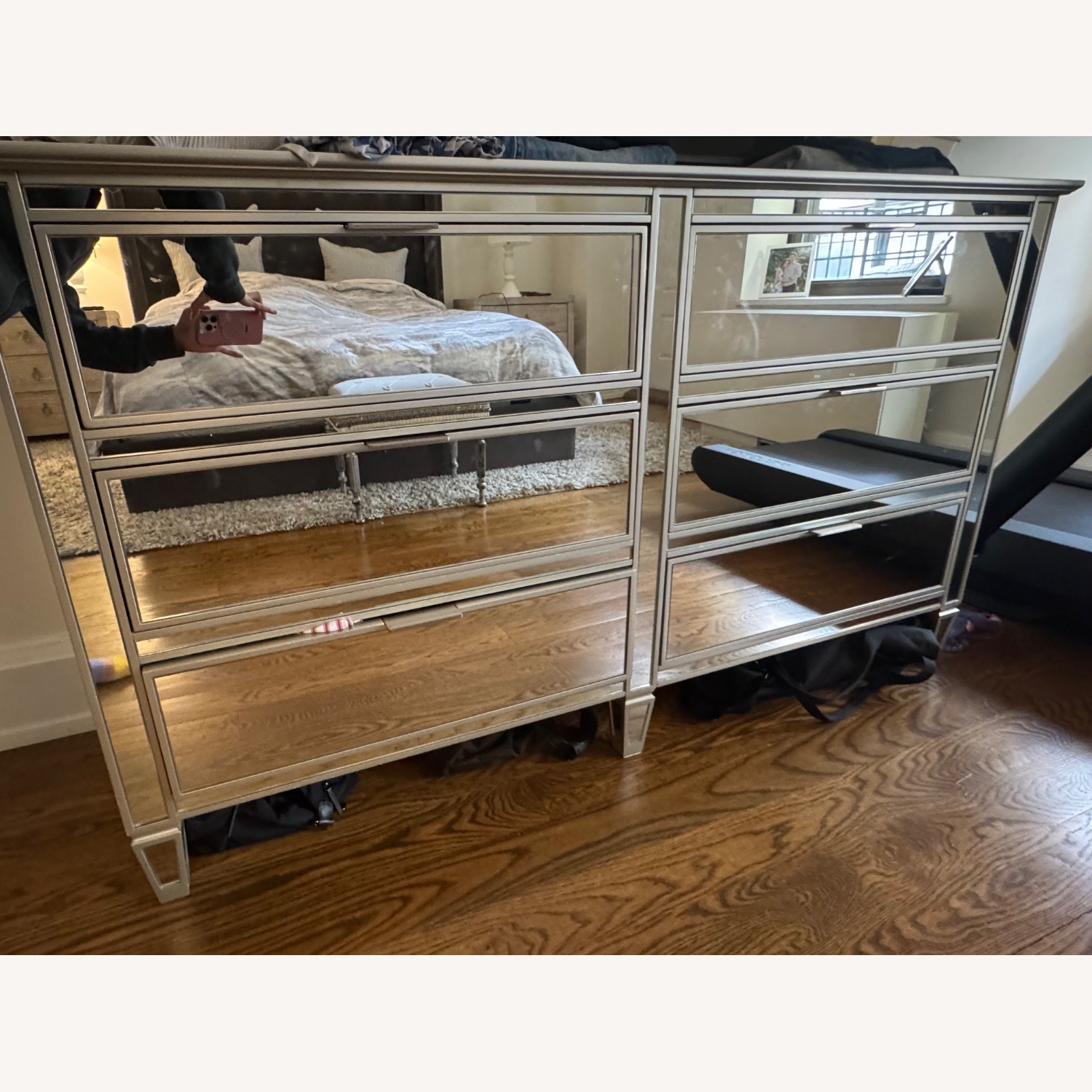 Pottery Barn Park Extra Wide Mirrored Dresser - image-4