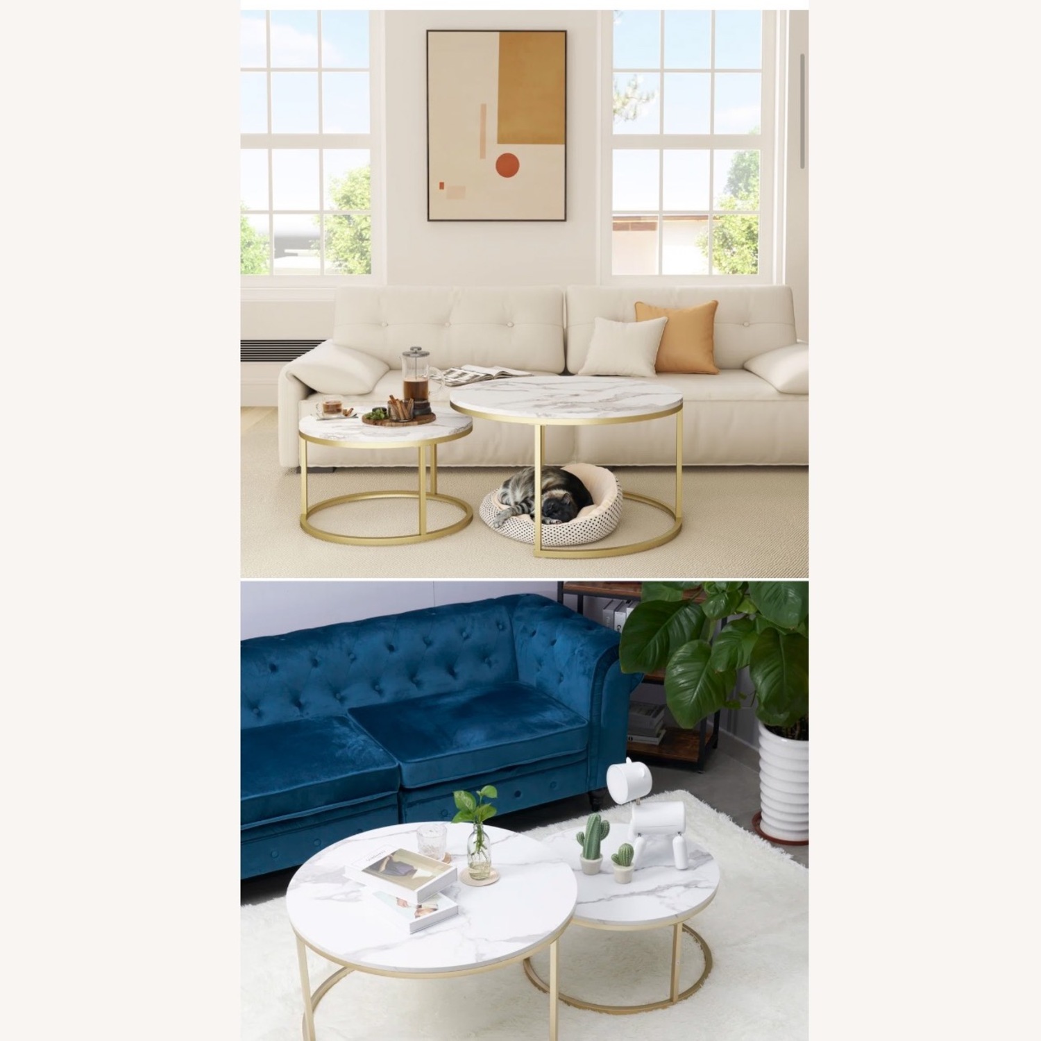 Wayfair White Marble Coffee Table - image-4