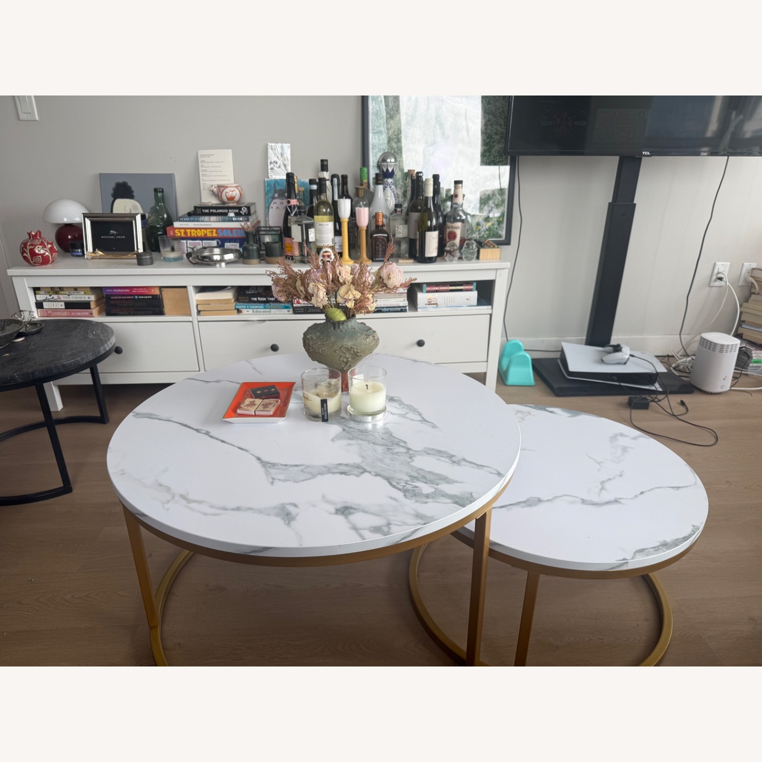 Wayfair White Marble Coffee Table - image-2