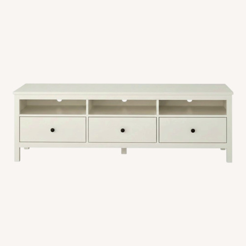Used IKEA White Wood Media Storage for sale on AptDeco