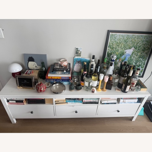 Used IKEA White Wood Media Storage for sale on AptDeco