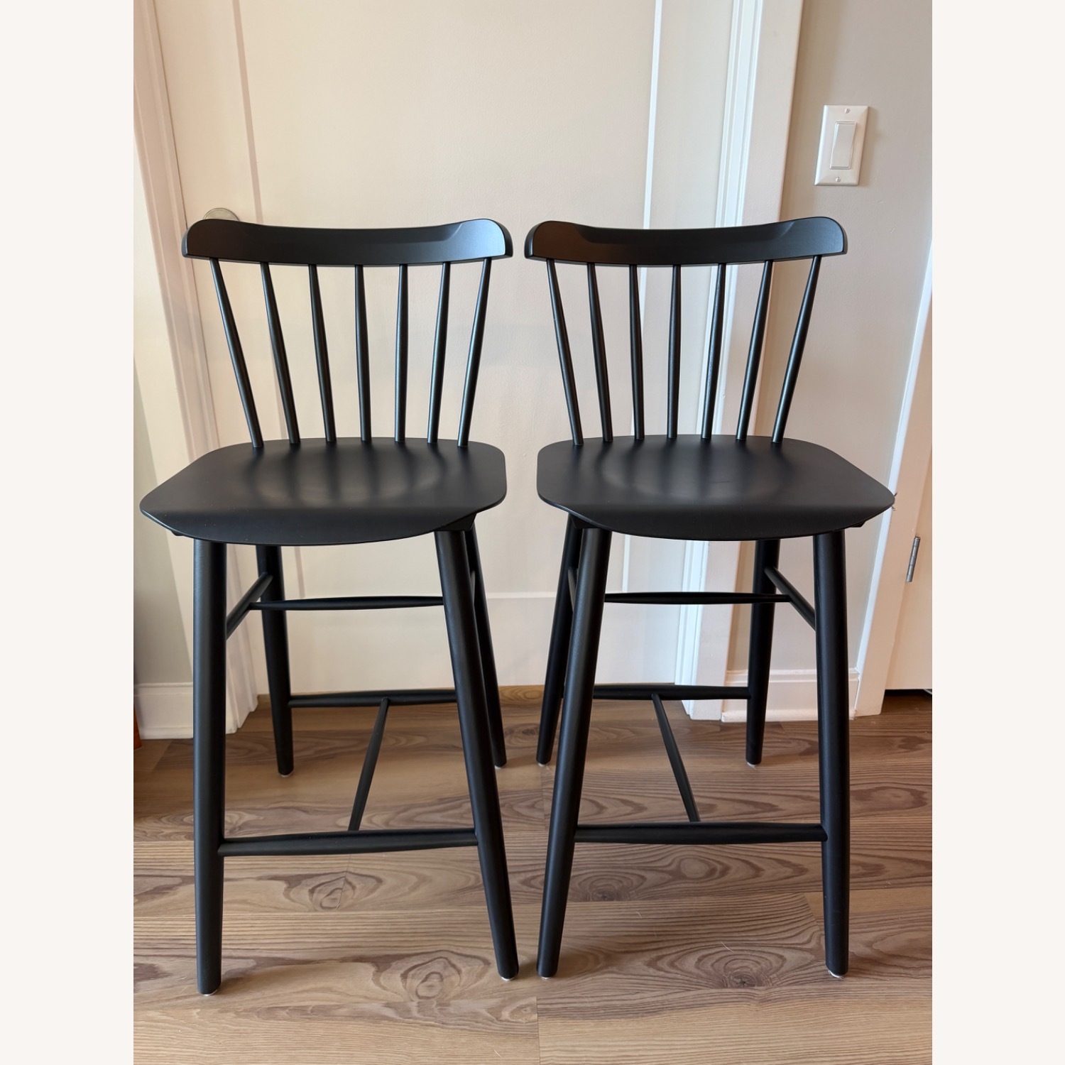 Ton Black Salt Stools Set of 2 - image-1