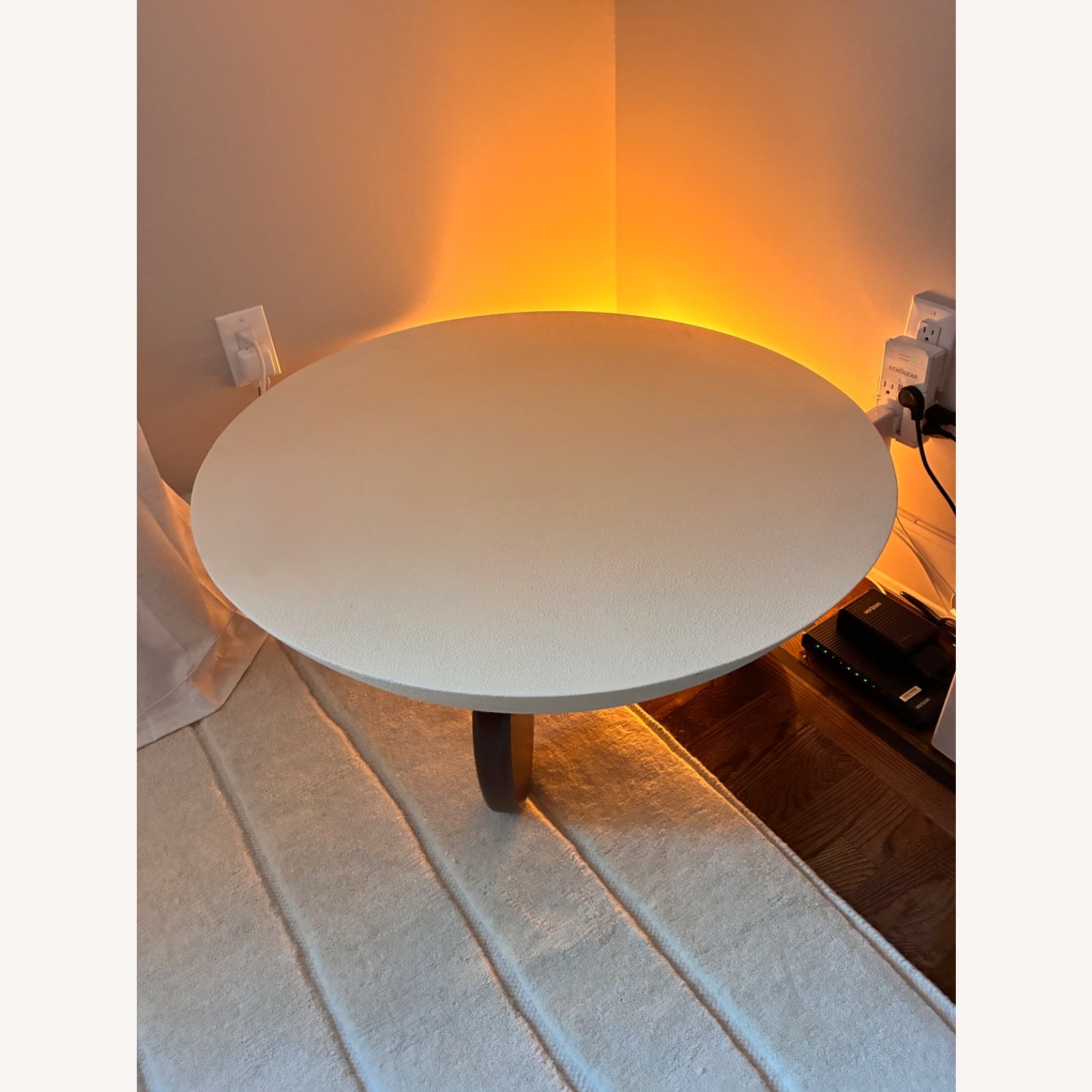Concrete and Walnut Wood CoffeeTable  - image-5