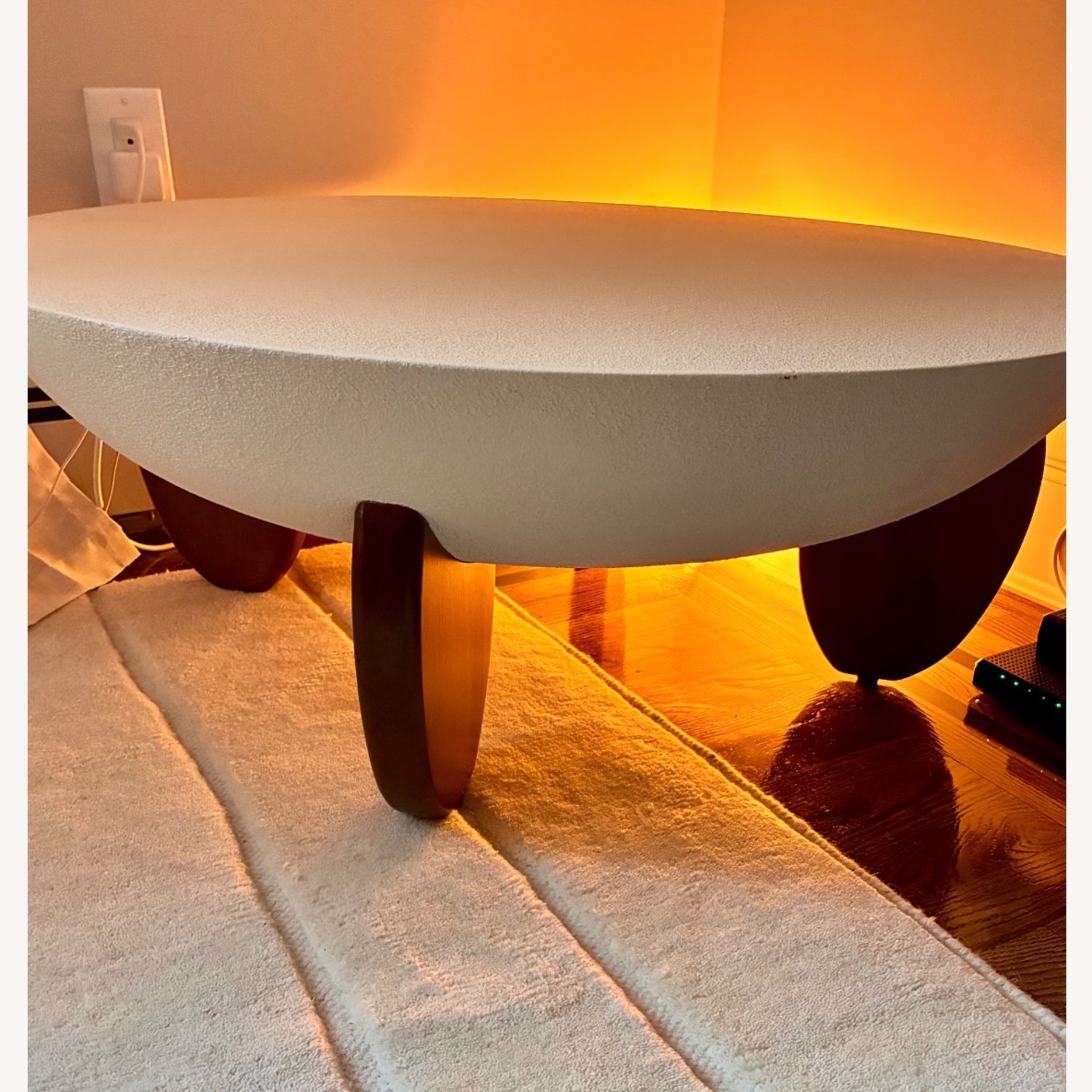 Concrete and Walnut Wood CoffeeTable  - image-3