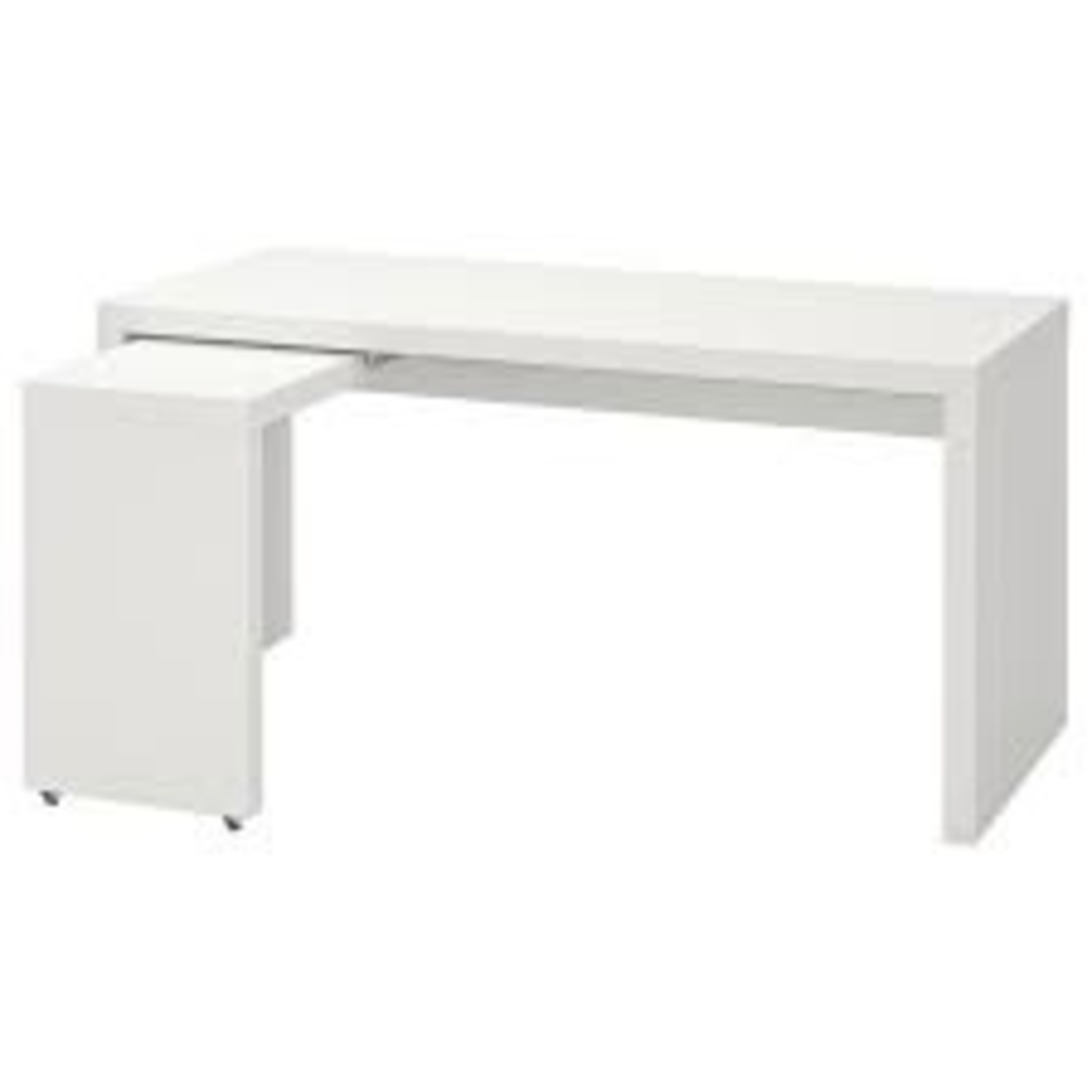 IKEA White Wood Desk - image-4