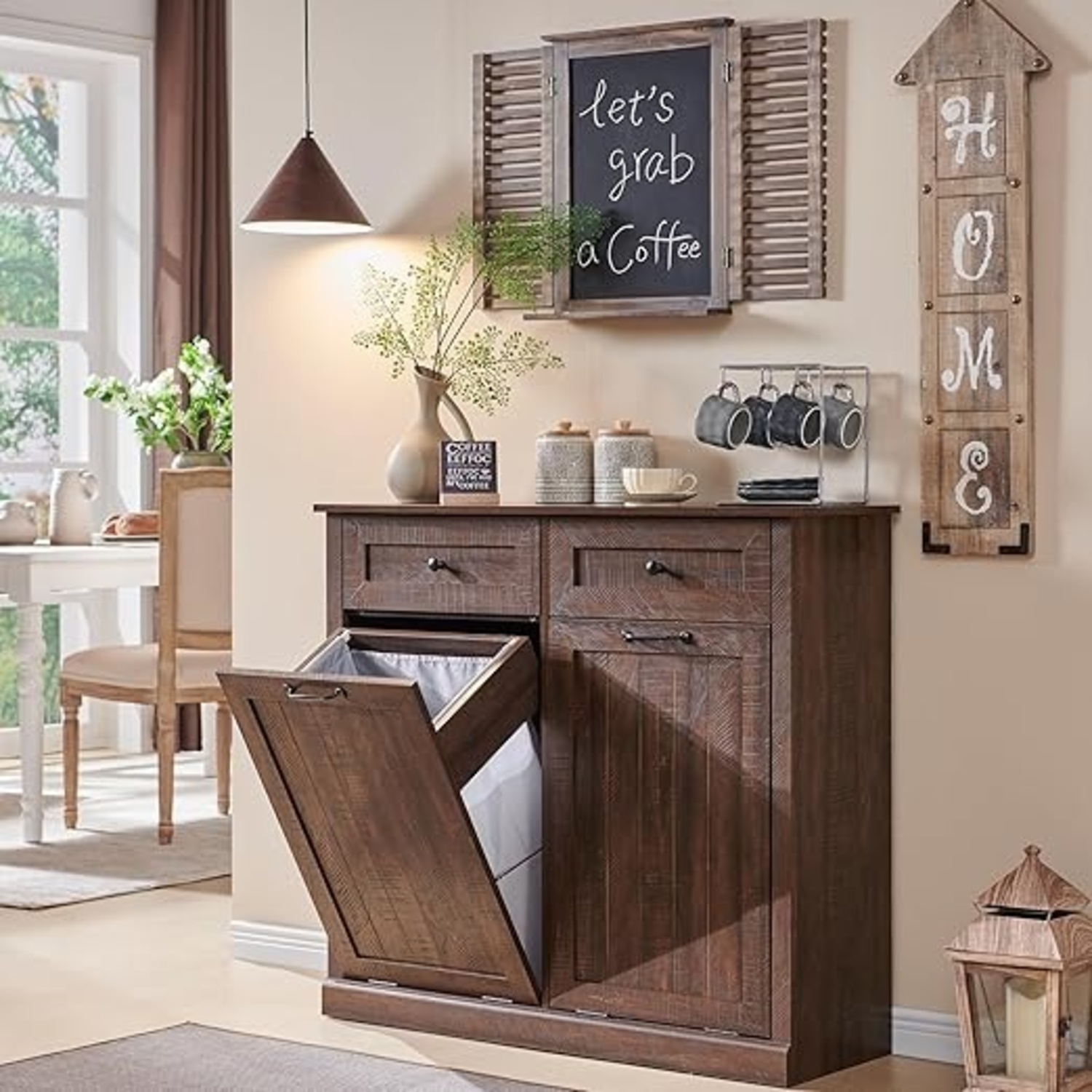 Ifget Double Tilt Out Trash Cabinet Chest - image-4