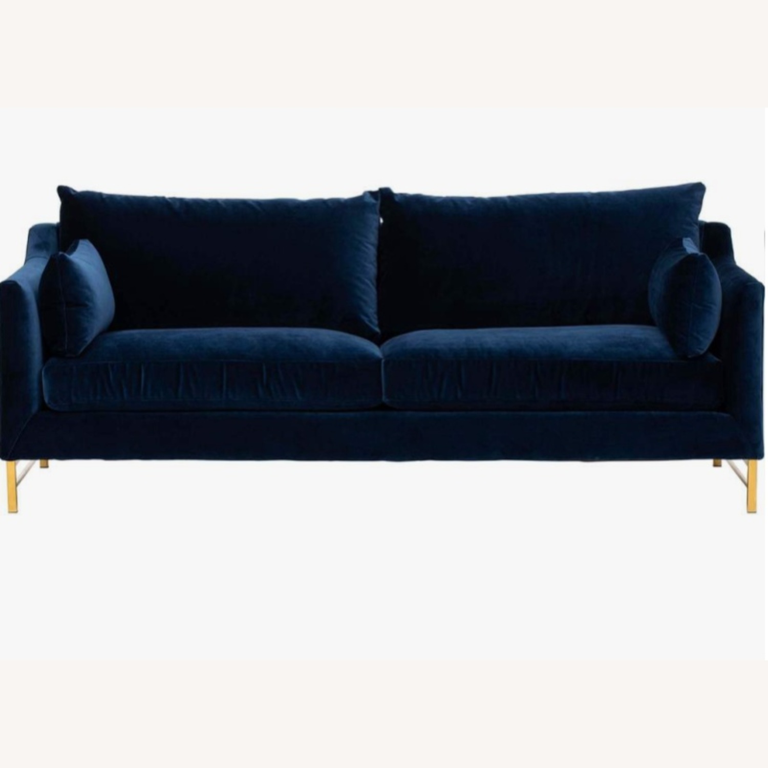 Benson Blue Velvet 3+ Seater Sofa - image-8