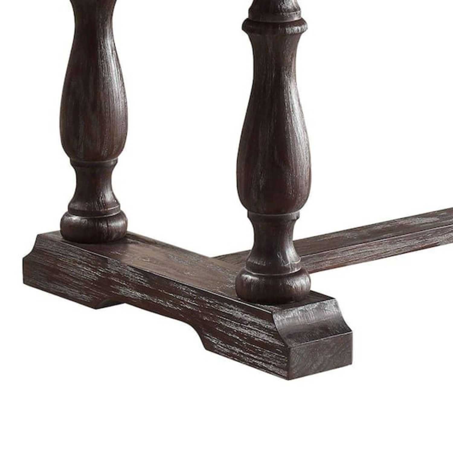 Marble Top Wooden Base Dining Table - image-3