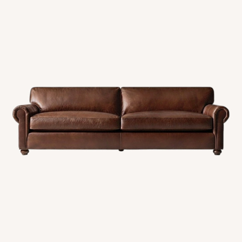 Used Restoration Hardware Dark Brown 2 Seater Sofa for sale on AptDeco