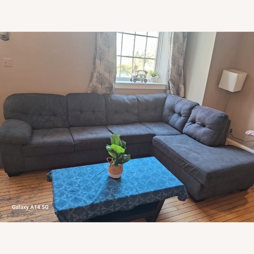 Used Gray 3-Piece Sectional for sale on AptDeco