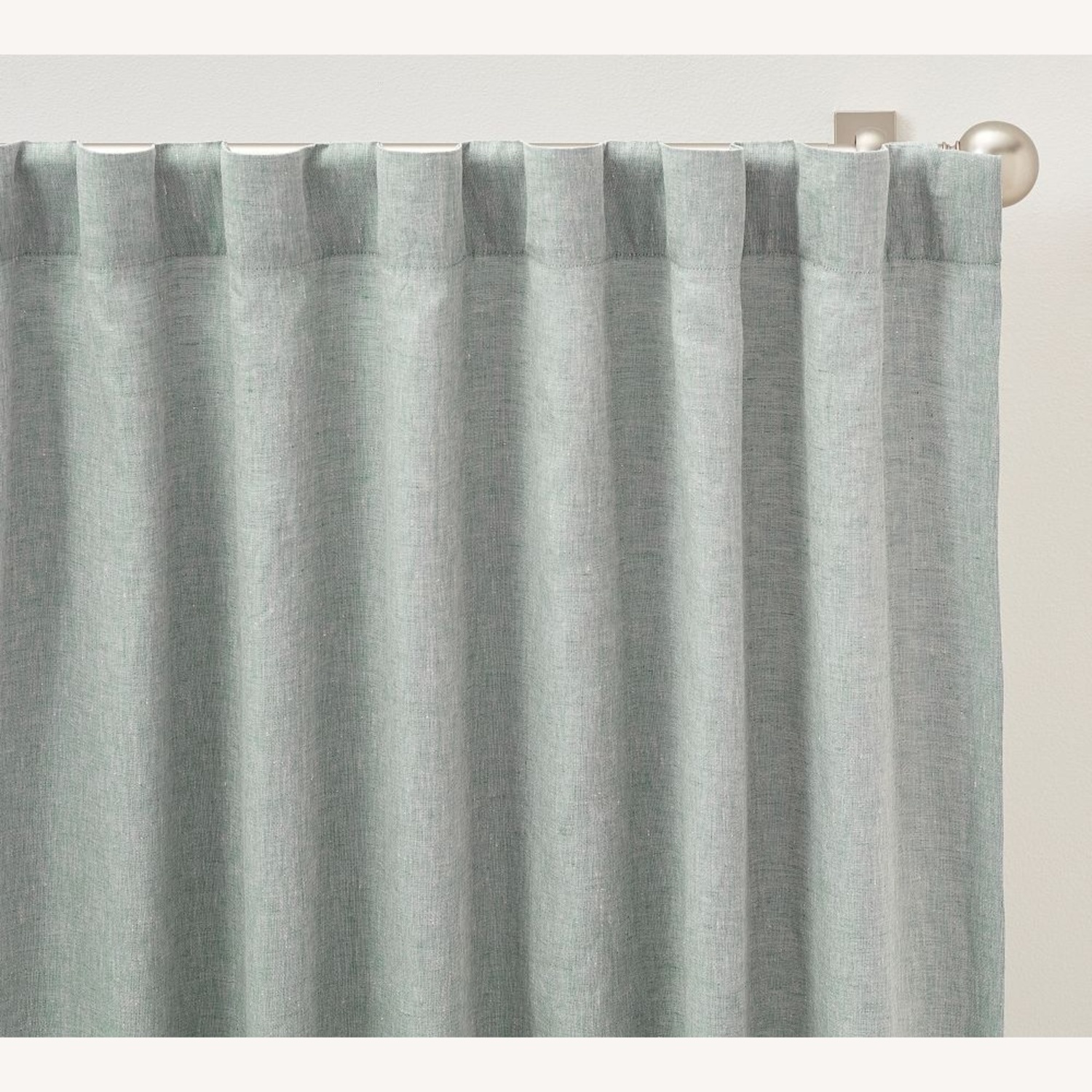 Pottery Barn Belgian Flax Linen Curtain Curtains - image-6