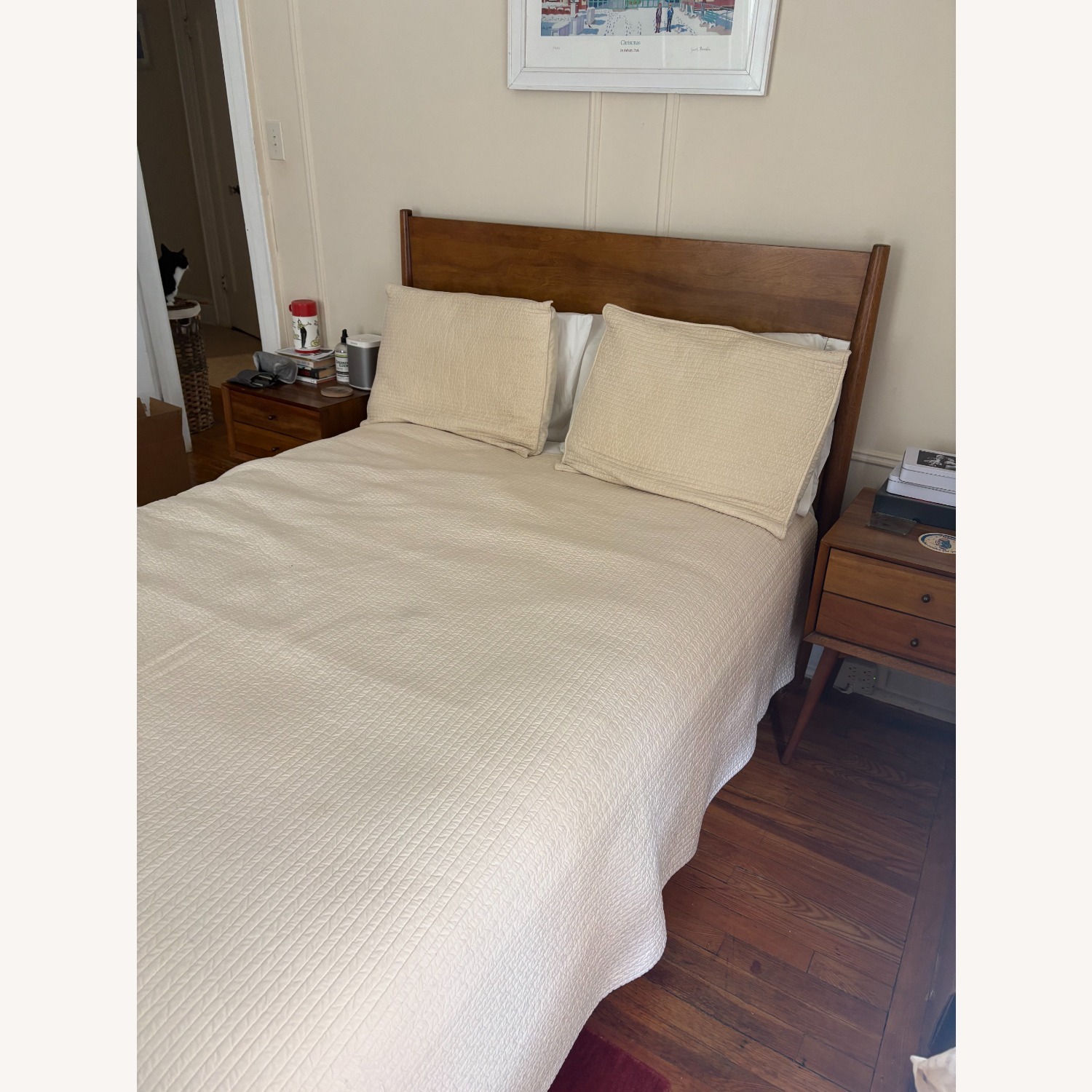West Elm Mid Century Full Size Bed Frame - image-4