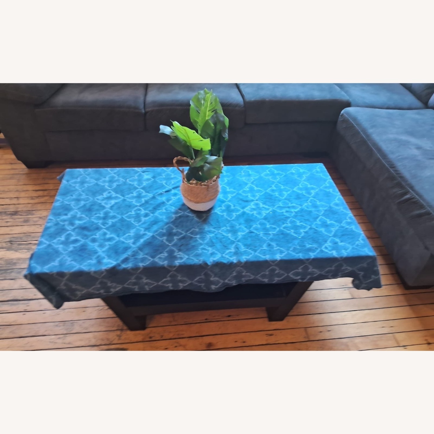 Black Glass Coffee Table - image-2