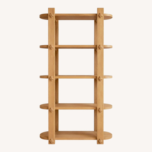 Used Anthropologie Amber Lewis Solid Oak Bookshelf for sale on AptDeco