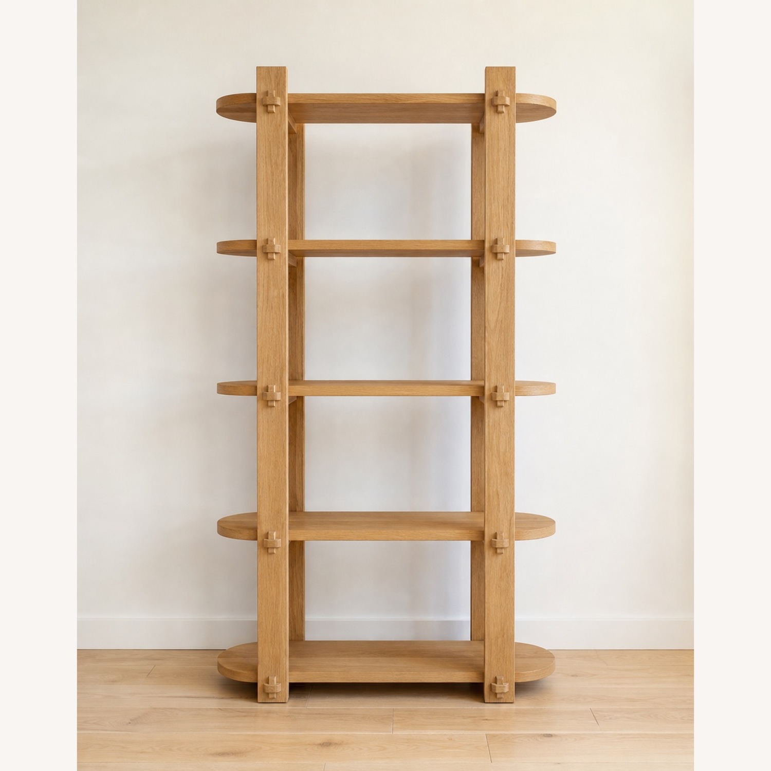 Anthropologie Amber Lewis Solid Oak Bookshelf - image-1