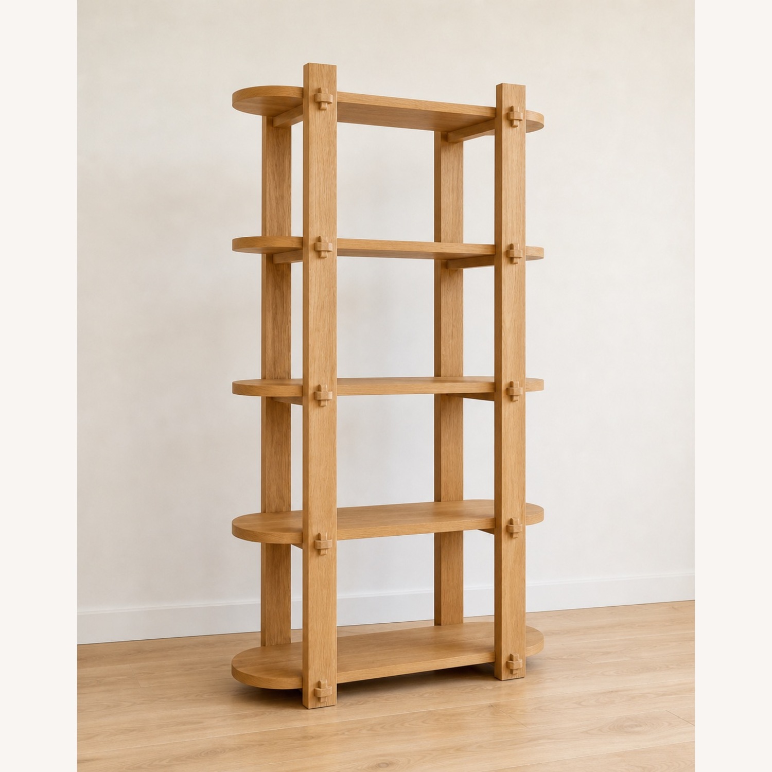 Anthropologie Amber Lewis Solid Oak Bookshelf - image-2