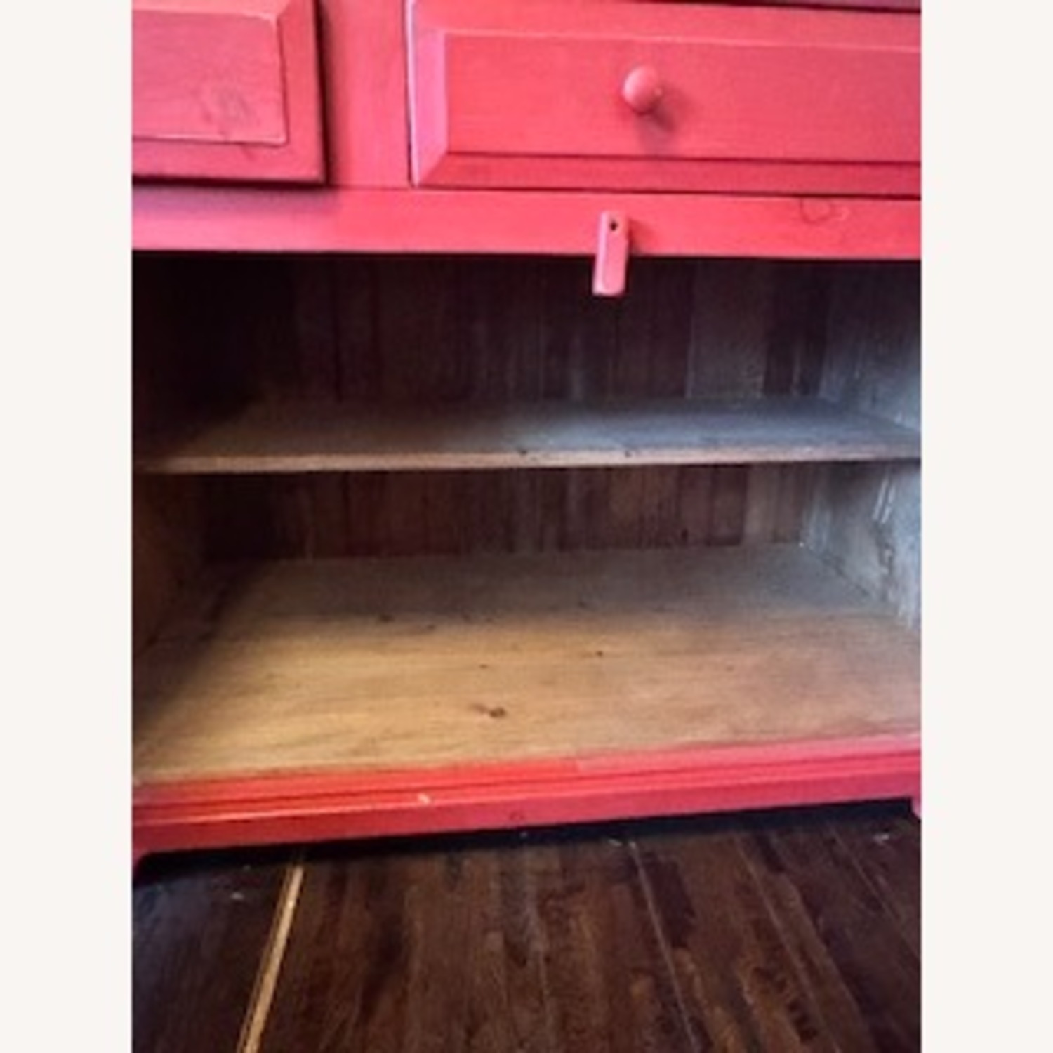  Wood Cabinet/Hutch/Sideboard-Red - image-2