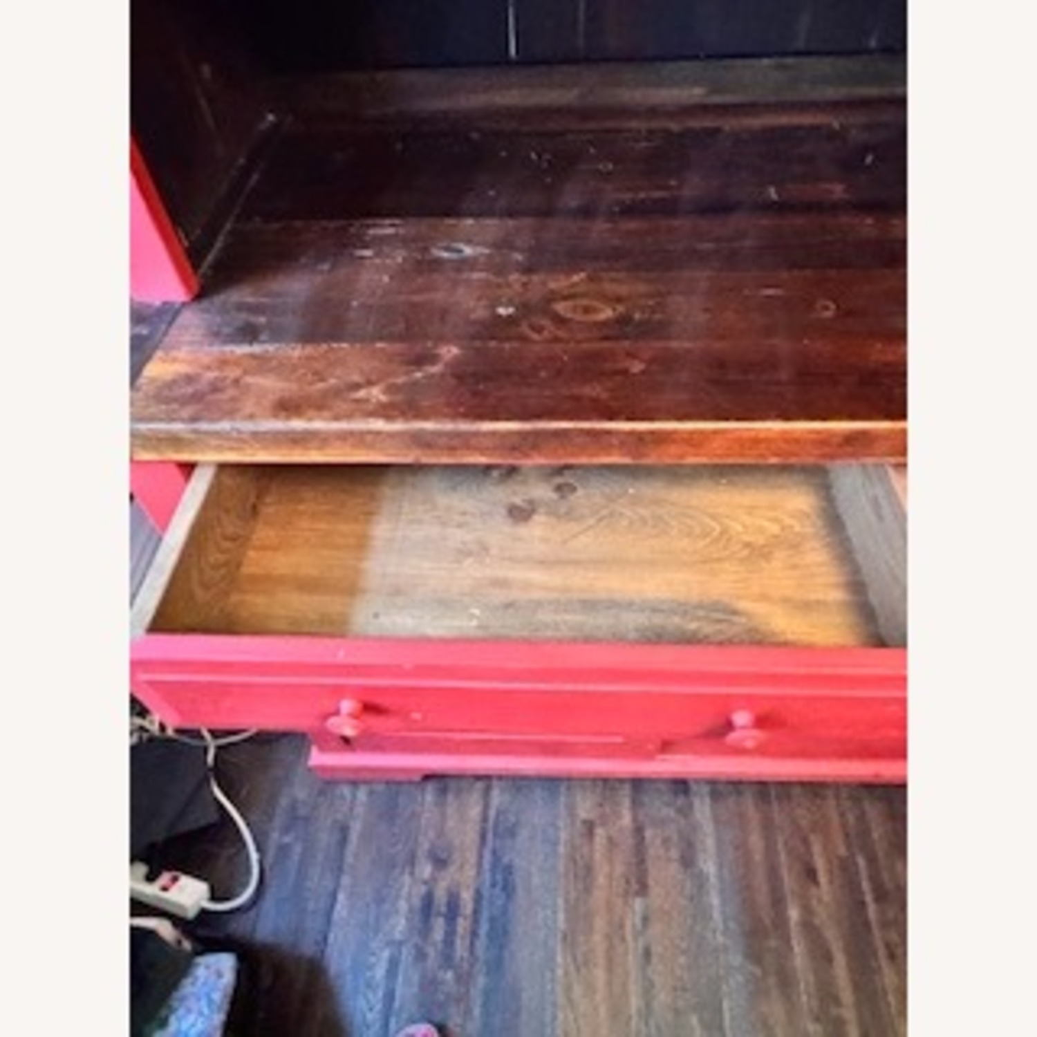  Wood Cabinet/Hutch/Sideboard-Red - image-3
