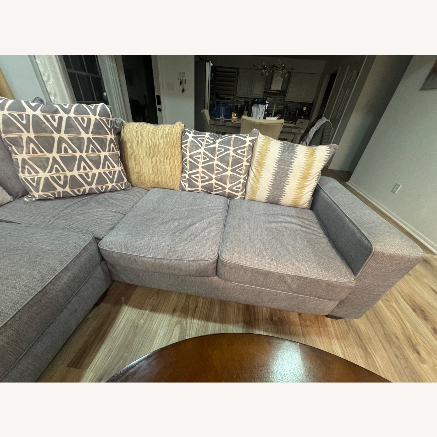 Rooms To Go  Dark Gray 2 Piece Sectional - image-2
