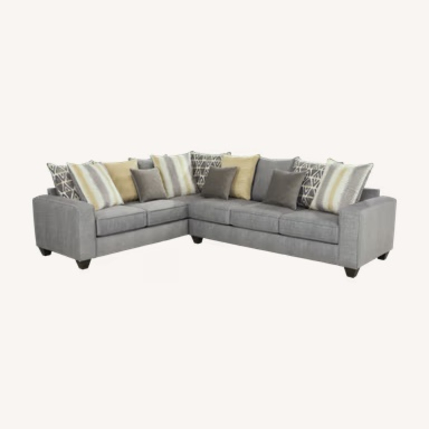 Rooms To Go  Dark Gray 2 Piece Sectional - image-4