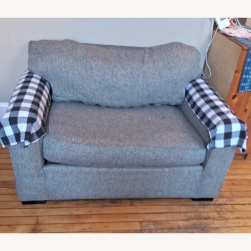Used Gray Loveseat for sale on AptDeco
