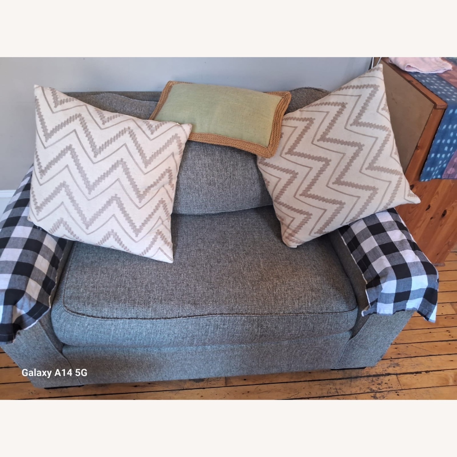 Gray Loveseat - image-2