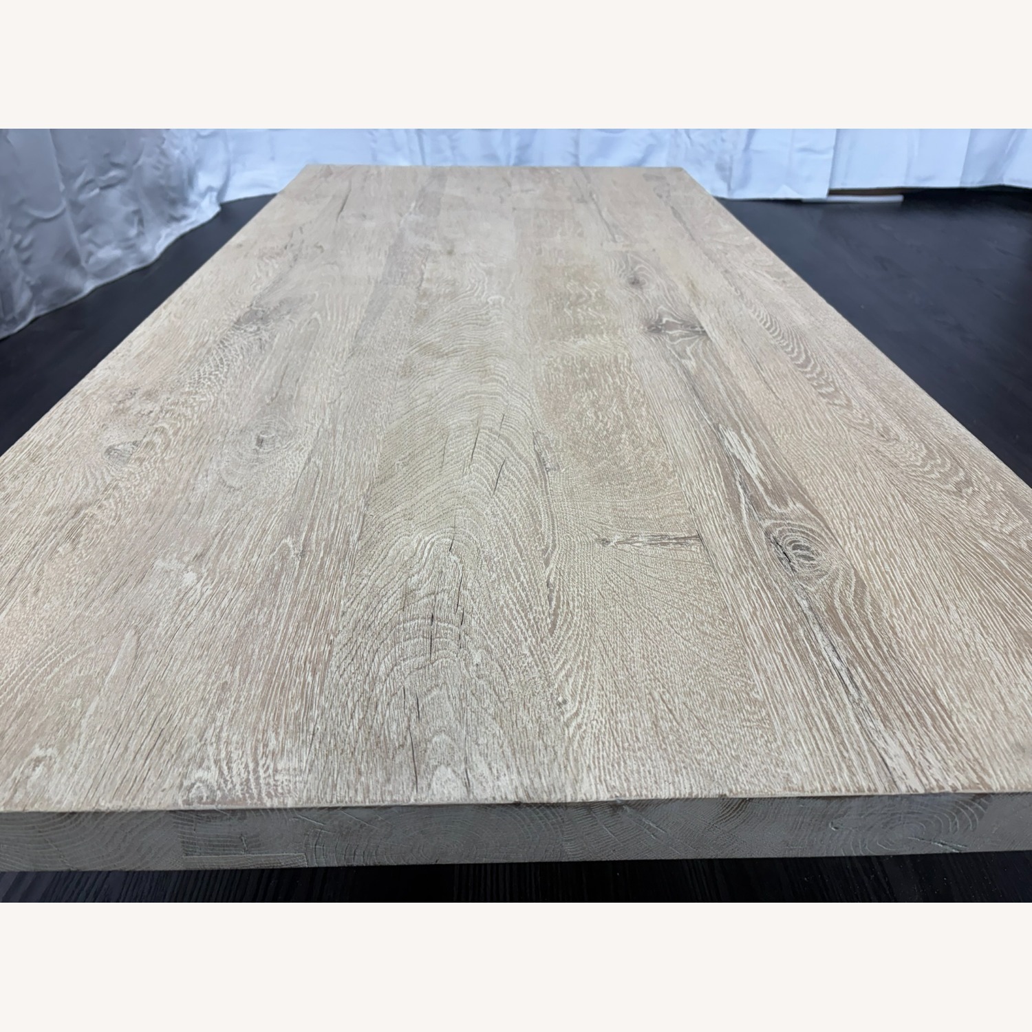 Restoration Hardware Reclaimed Oak Reeded Plinth Coffee Table - image-14
