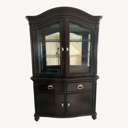 Used Bob's Discount Furniture Dark Brown Sideboard for sale on AptDeco