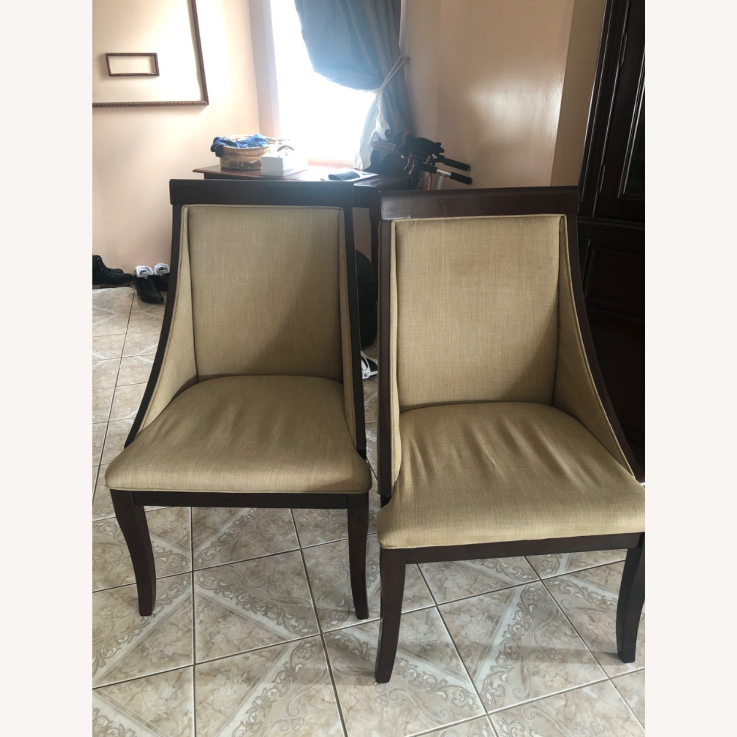 Bob's Discount Furniture Dark Brown Dining Chairs - image-1