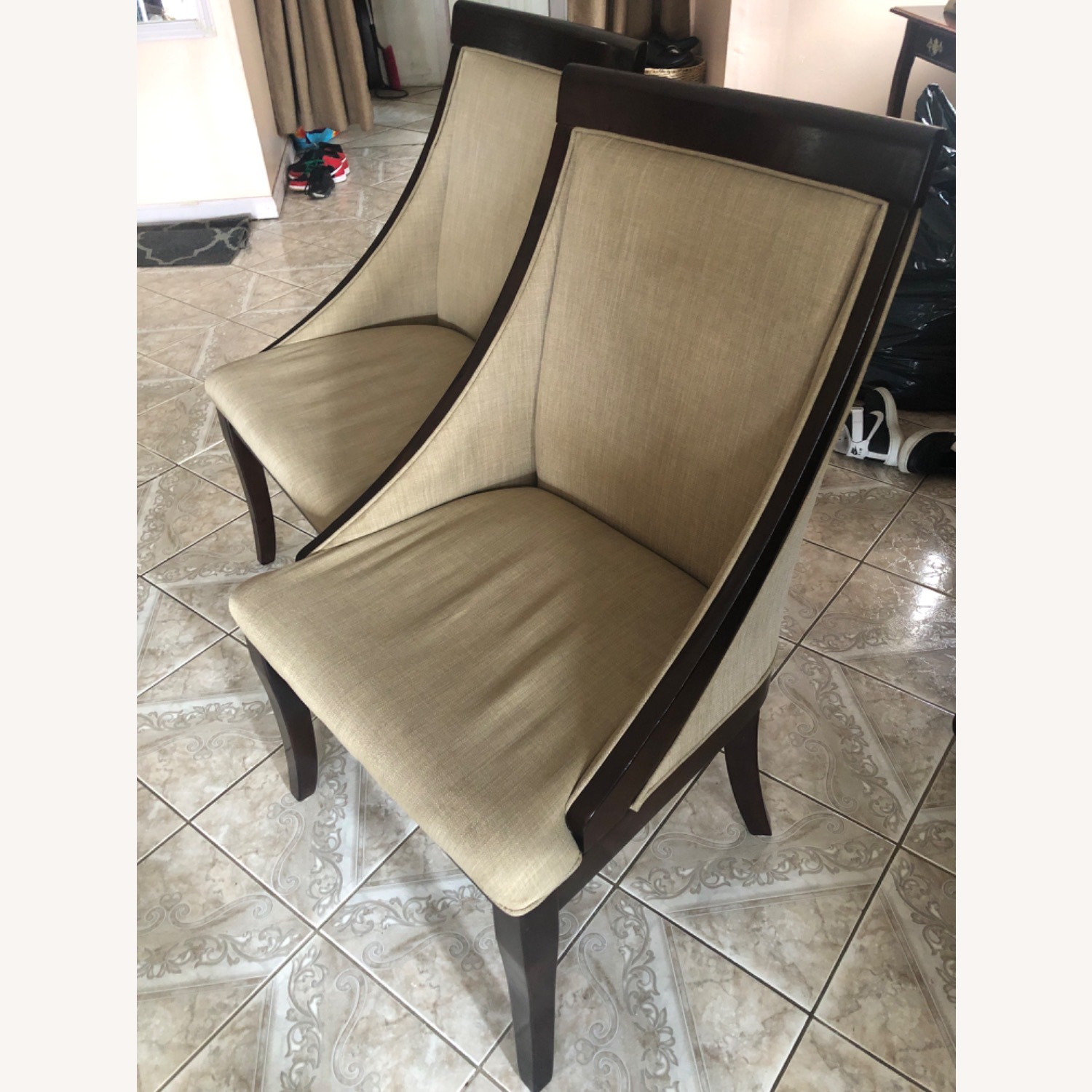 Bob's Discount Furniture Dark Brown Dining Chairs - image-3