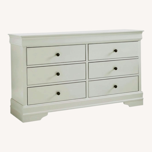 Used Wayfair Jorstad Gray Dresser for sale on AptDeco