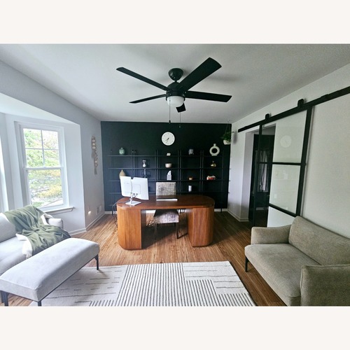 Used CB2 Dark Brown Wood Desk for sale on AptDeco