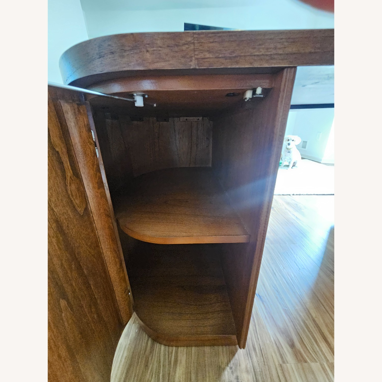 CB2 Dark Brown Wood Desk - image-4